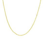 Bids.com 14k Yellow Gold Adjustable Cable Chain 0.9mm Necklaces