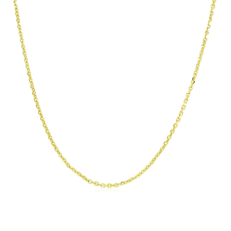 Bids.com 14k Yellow Gold Adjustable Cable Chain 0.9mm Necklaces