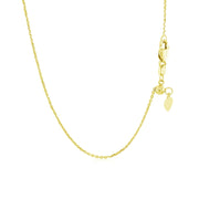 Bids.com 14k Yellow Gold Adjustable Cable Chain 0.9mm Necklaces