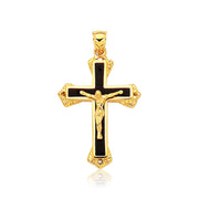 Bids.com 14k Yellow Gold Black Onyx Cross Pendant Pendants