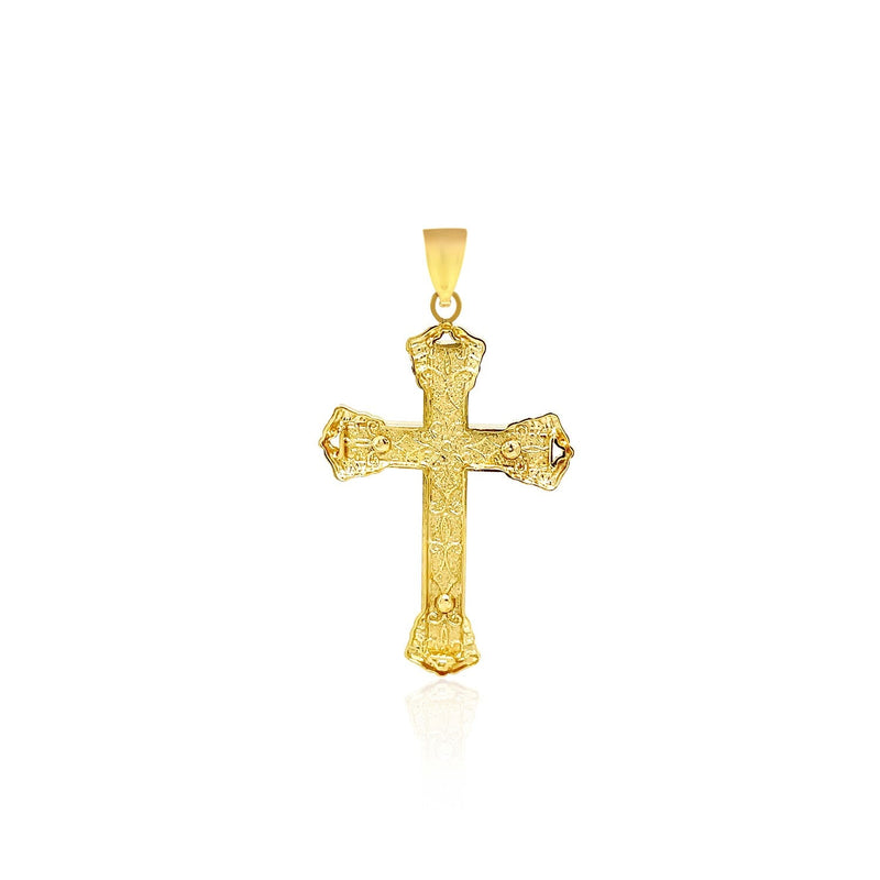 Bids.com 14k Yellow Gold Black Onyx Cross Pendant Pendants