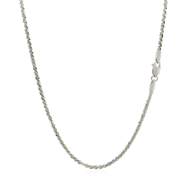 Bids.com 14k White Gold Sparkle Chain 1.5mm Necklaces