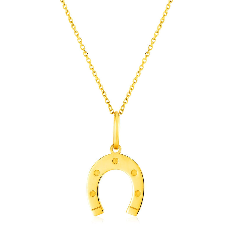 Bids.com 14K Yellow Gold Necklace with Horseshoe Necklaces