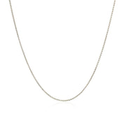 Bids.com 14k White Gold Diamond Cut Round Wheat Chain 0.6mm Necklaces