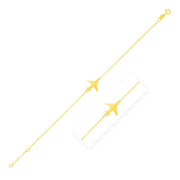 Bids.com 14K Yellow Gold Airplane Bracelet Bracelets