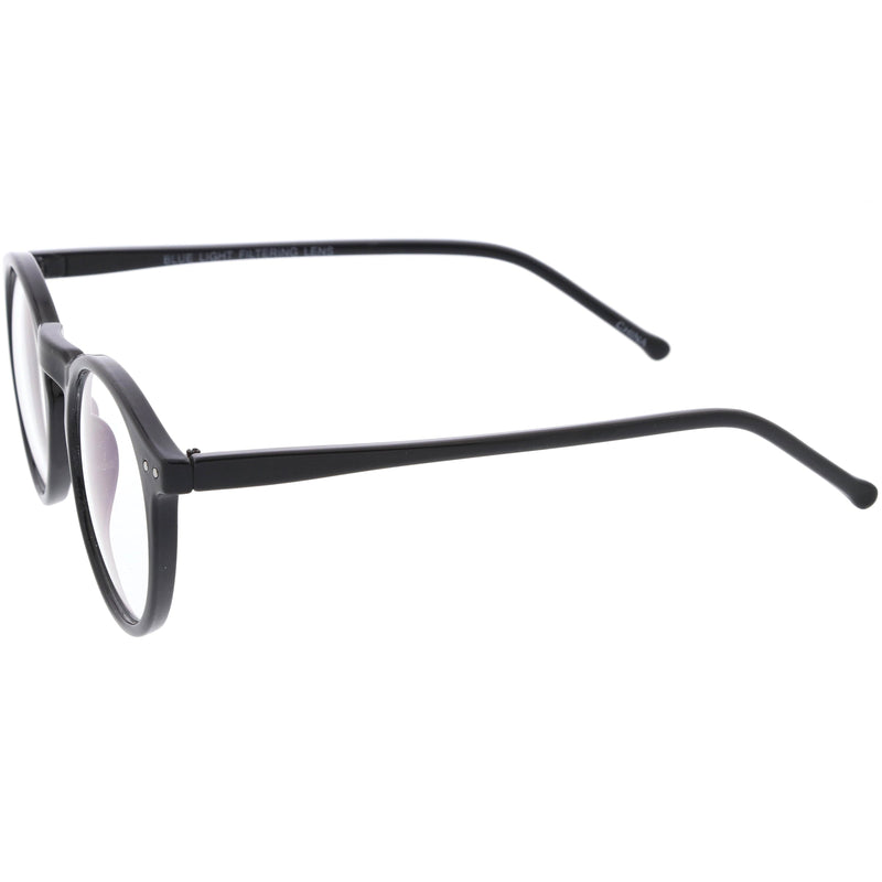 zeroUV Retro P3 Shaped Clear Lens Blue Light Blocking Glasses D158 Glasses