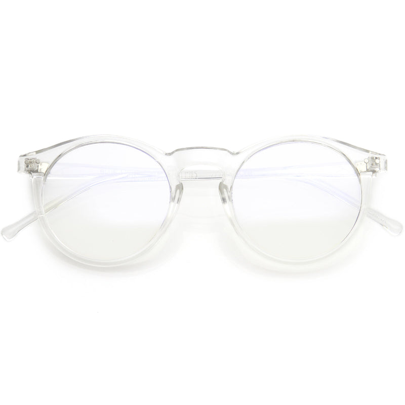 zeroUV Retro P3 Shaped Clear Lens Blue Light Blocking Glasses D158 Glasses