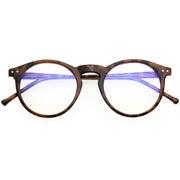 zeroUV Retro P3 Shaped Clear Lens Blue Light Blocking Glasses D158 Glasses