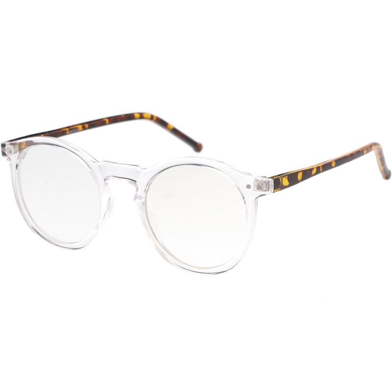 zeroUV Retro P3 Shaped Clear Lens Blue Light Blocking Glasses D158 Glasses