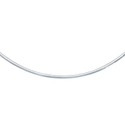 Bids.com 14k White Gold Chain in a Classic Omega (3 mm) Necklaces