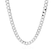 Bids.com 5.7mm 14k White Gold Solid Curb Chain Necklaces