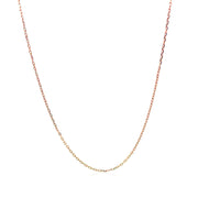 Bids.com Diamond Cut Cable Link Chain in 14k Rose Gold (0.8 mm) Necklaces