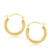 Bids.com 10k Yellow Gold Fancy Hoop Earrings Earrings
