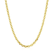 Bids.com 3.1mm 14k Yellow Gold Diamond Cut Cable Link Chain Necklaces