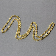 Bids.com 3.1mm 14k Yellow Gold Diamond Cut Cable Link Chain Necklaces