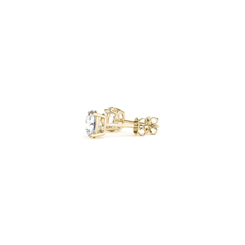 Bids.com 1 cttw Certified IGI Lab Grown Round Diamond Stud Earrings 14k Yellow Gold (G/VS2) Earrings