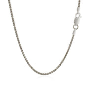 Bids.com Sterling Silver Rhodium Plated Wheat Chain 1.3mm Necklaces