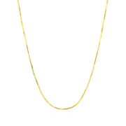 Bids.com 14k Yellow Gold Octagonal Shiny Snake Chain 0.8mm Necklaces