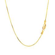 Bids.com 14k Yellow Gold Octagonal Shiny Snake Chain 0.8mm Necklaces