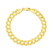 Bids.com 14k Yellow Gold Solid Curb Bracelet 10.0mm Bracelets
