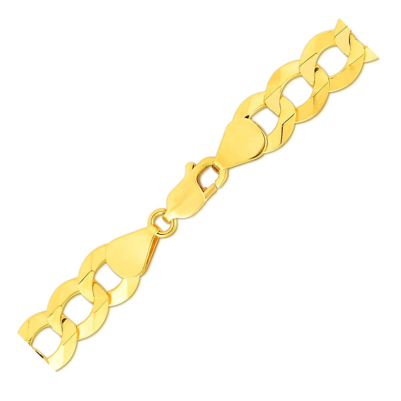 Bids.com 14k Yellow Gold Solid Curb Bracelet 10.0mm Bracelets