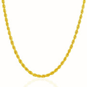 Bids.com 3.0mm 14k Yellow Gold Solid Rope Chain Necklaces