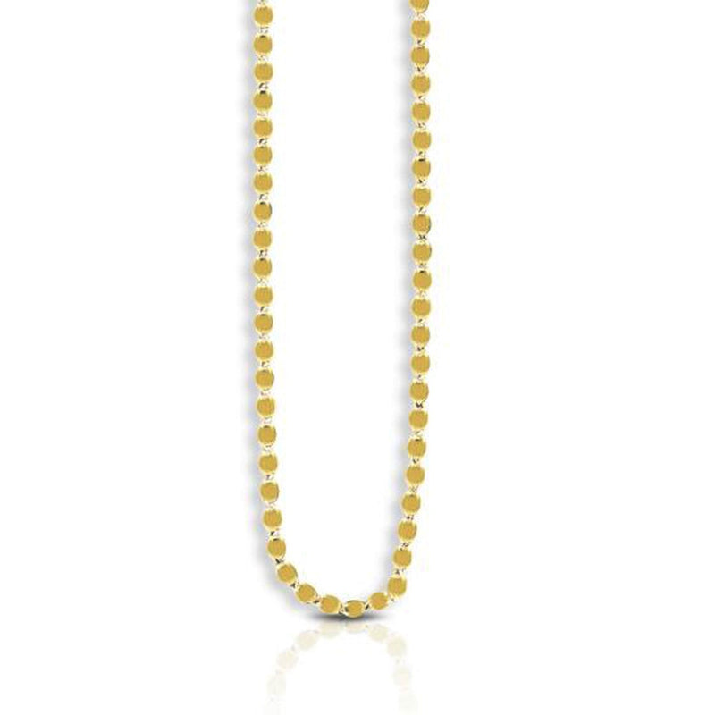 Bids.com 14k Yellow Gold Oval Mirror Chain (2.20 mm) Necklaces