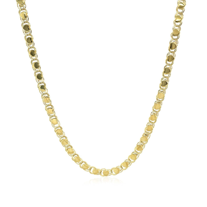 Bids.com 2.9mm 14k Yellow Gold Heart Chain Necklaces