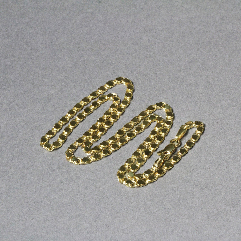Bids.com 2.9mm 14k Yellow Gold Heart Chain Necklaces