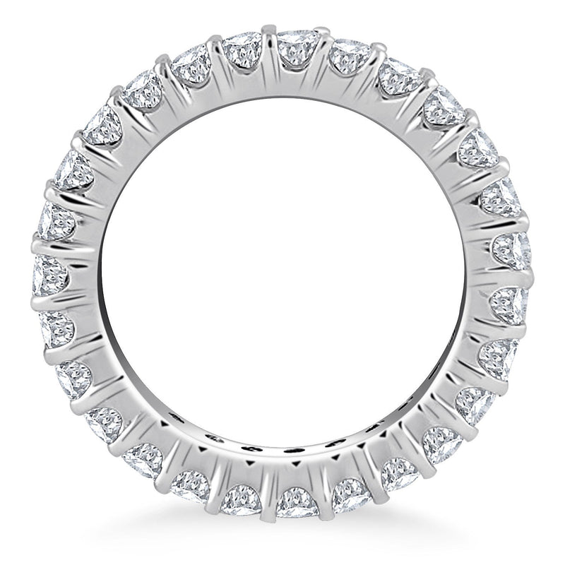 Bids.com 14k White Gold Common Prong Round Diamond Eternity Ring Rings
