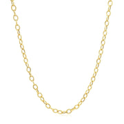 Bids.com 2.5mm 14k Yellow Gold Pendant Chain with Textured Links Necklaces