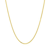 Bids.com 14k Yellow Gold Diamond Cut Cable Link Chain 1.4mm Necklaces