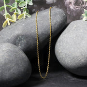 Bids.com 14k Yellow Gold Diamond Cut Cable Link Chain 1.4mm Necklaces