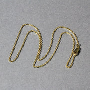 Bids.com 14k Yellow Gold Diamond Cut Cable Link Chain 1.4mm Necklaces