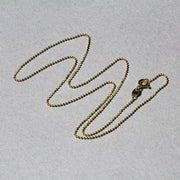 Bids.com 14k Yellow Gold Diamond-Cut Bead Chain 1.0mm Necklaces