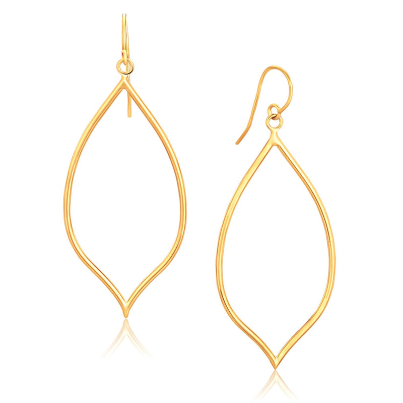 Bids.com 14k Yellow Gold Marquise Style Polished Earrings Earrings