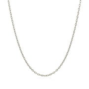 Bids.com 14k White Gold Round Cable Link Chain 1.5mm Necklaces