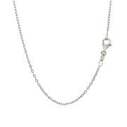 Bids.com 14k White Gold Round Cable Link Chain 1.5mm Necklaces