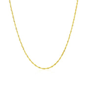 Bids.com 10k Yellow Gold Singapore Chain 1.0mm Necklaces