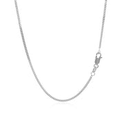 Bids.com 14k White Gold Gourmette Chain 1.5mm Necklaces