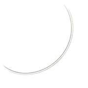 Bids.com 3.0 mm 14k Two Tone Gold Reversible Omega Necklace Necklaces