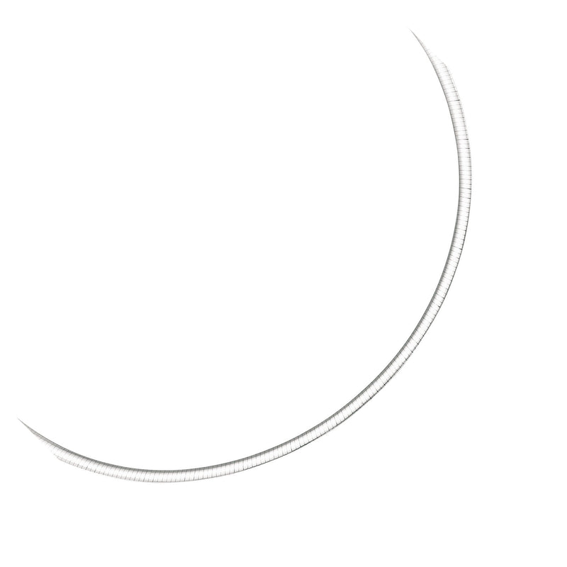Bids.com 3.0 mm 14k Two Tone Gold Reversible Omega Necklace Necklaces