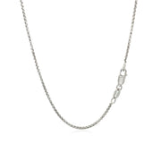 Bids.com 14k White Gold Round Box Chain 1.35 mm Necklaces