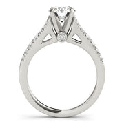 Bids.com 14k White Gold Split Shank Prong Set Diamond Engagement Ring (1 3/8 cttw) Rings