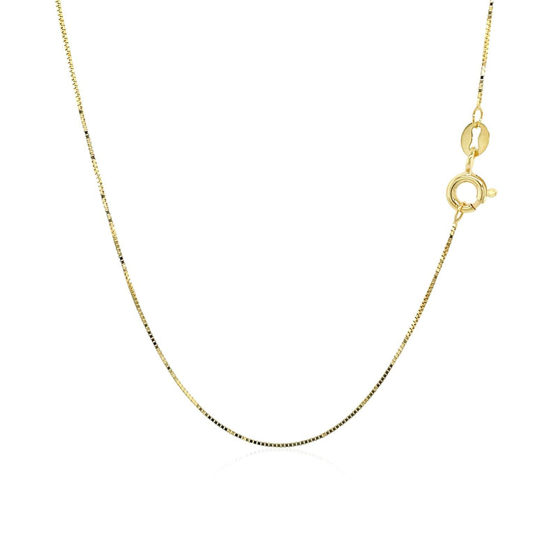 Bids.com 10k Yellow Gold Classic Box Chain 0.45mm Necklaces