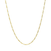 Bids.com 14k Yellow Gold Solid Figaro Chain 1.3mm Necklaces