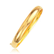 Bids.com Classic Bangle in 14k Yellow Gold (8.0mm) Bracelets