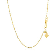 Bids.com 14k Yellow Gold Singapore Style Adjustable Chain (1.40 mm) Necklaces