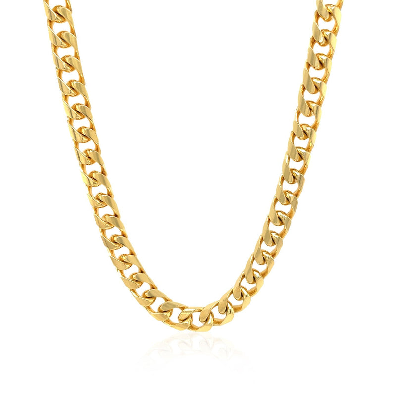Bids.com 5.8mm 14k Yellow Gold Solid Miami Cuban Chain Necklaces