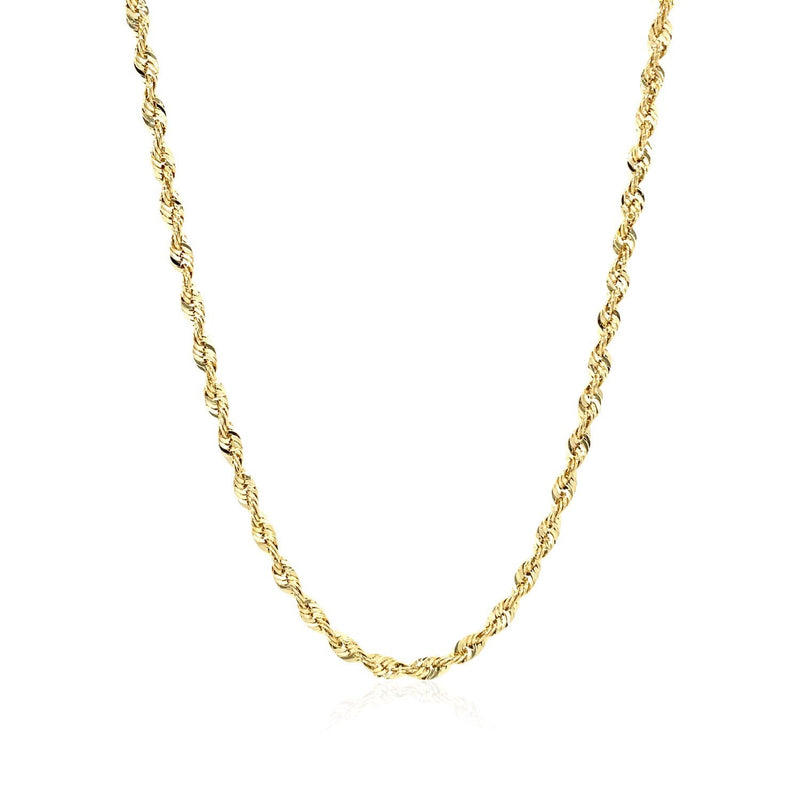 Bids.com 10K Yellow Gold Lite Rope Chain (2.50 mm) Necklaces